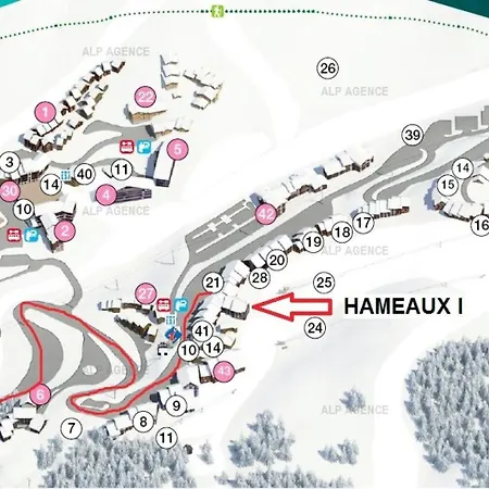 Appartement Résidence Les Hameaux I - 2/3 Pers - Les Hameaux 1 - 244h1 -plagne Villages Mae-1554